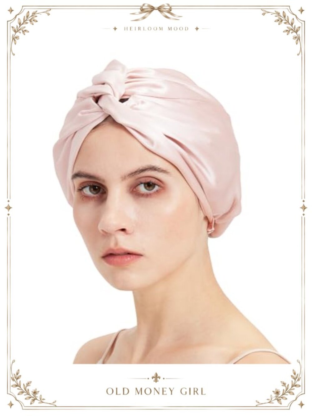 100% Mulberry Silk Hair Bonnet Double-Layered Sleep Cap Turban